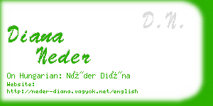 diana neder business card